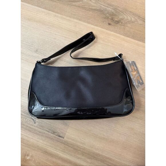 Vintage Breakfast At Tiffany’s Purse Audrey Hepburn Black Vinyl 2004 Shoulder - Picture 2 of 6